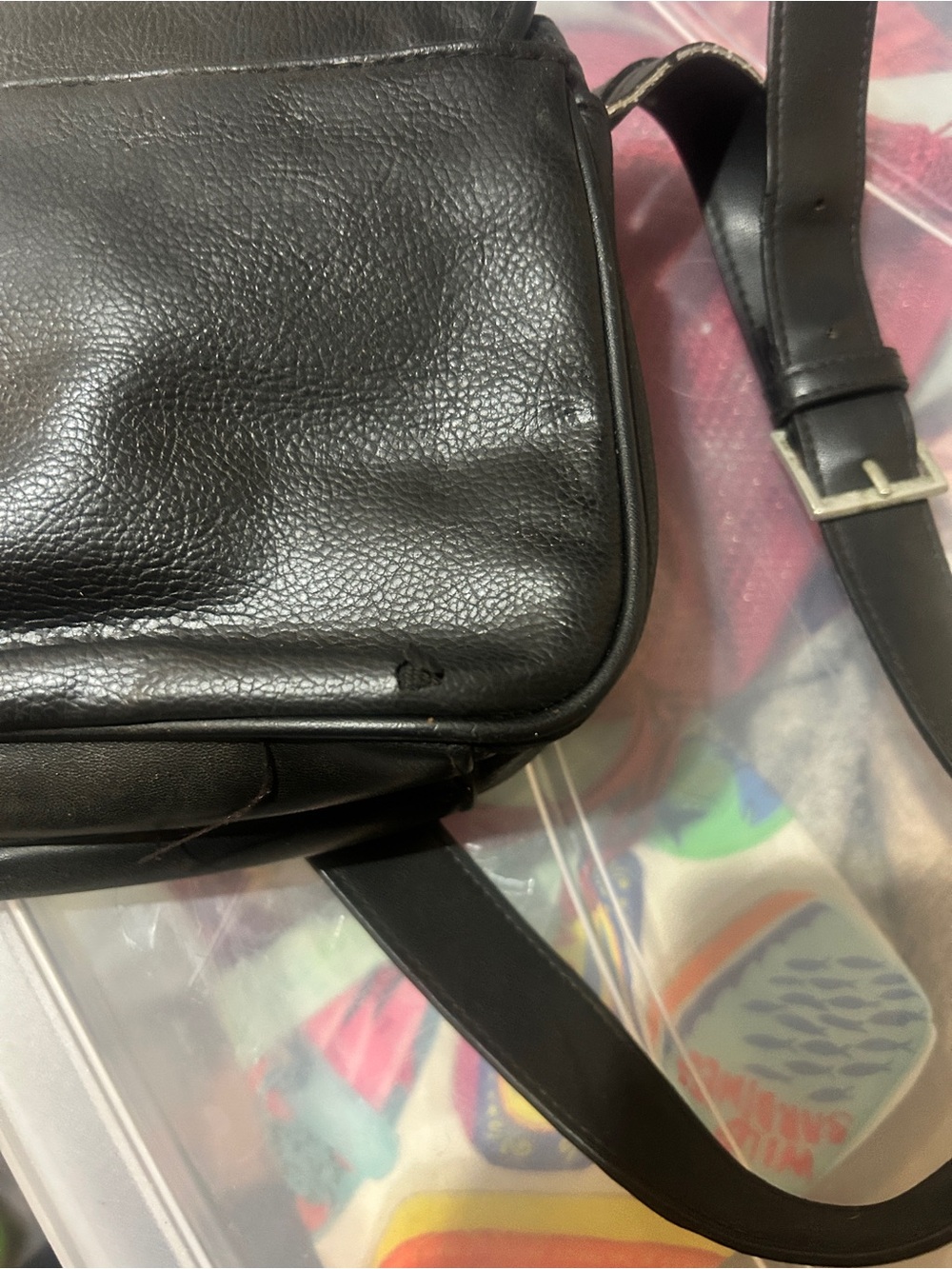 Black Leather Shoulder Bag - Timeless Everyday Carry - Picture 8 of 8